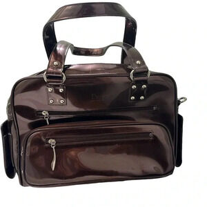 Beijo brown bronze large tote with multiple pockets